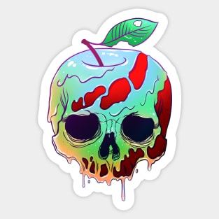 Poison Apple skull Sticker